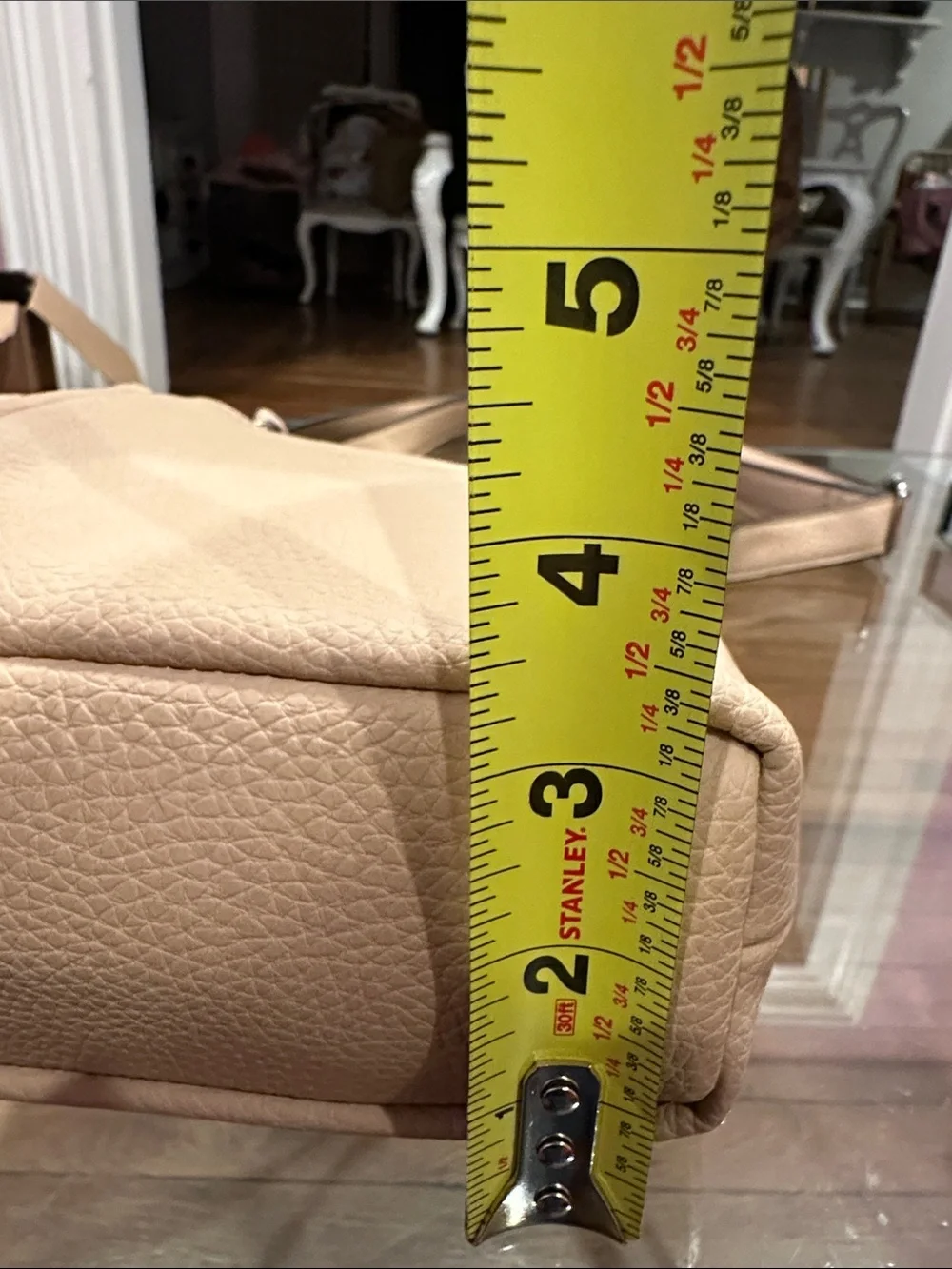 Bueno Vegan Neutral Beige Crossbody/Shoulder Bag with Front Zips